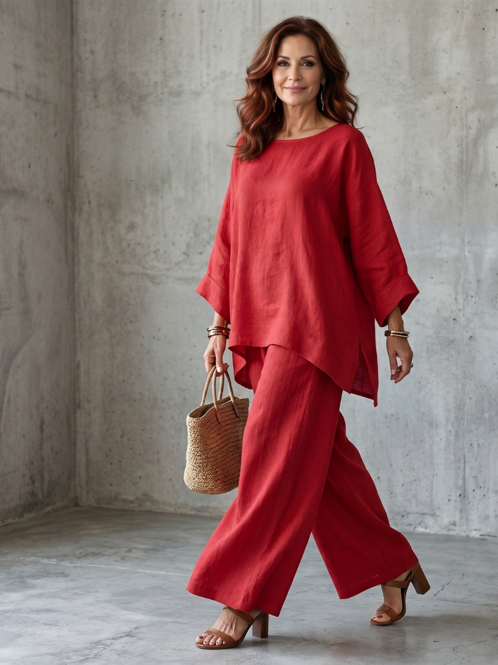 Juna | Elegante e Confortevole Set Tunica e Pantaloni Oversize 1