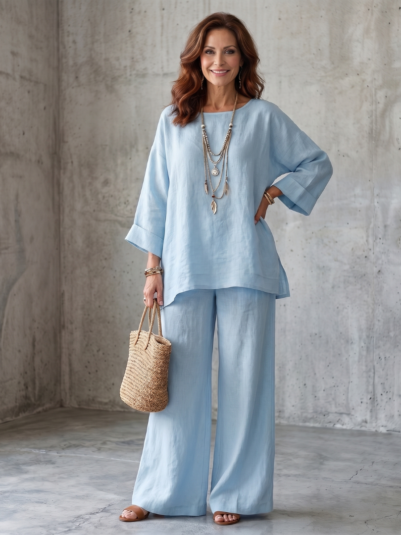 Juna | Elegante e Confortevole Set Tunica e Pantaloni Oversize 4