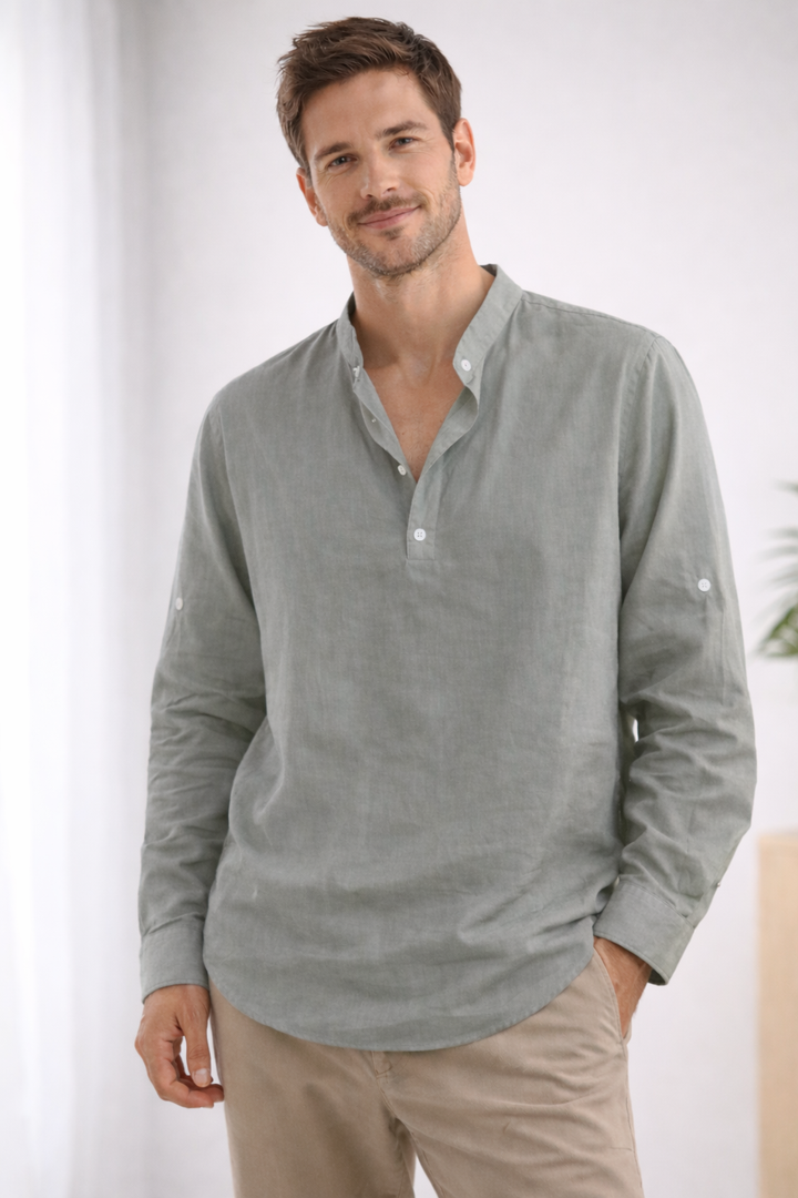 Kaelric | Camicia casual a maniche lunghe da uomo 5