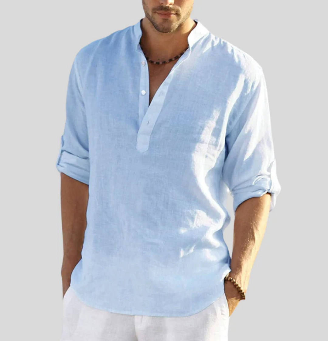 Kaelric | Camicia casual a maniche lunghe da uomo 7
