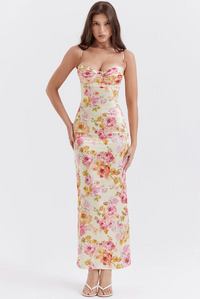 Elvira | Floreale Elegante e Leggero Abito da invitata a un matrimonio