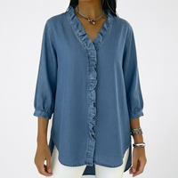 Elena | Blusa raffinata con volant ed eleganza senza tempo