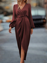 Sophie | Elegant and flattering women's midi wrap dress