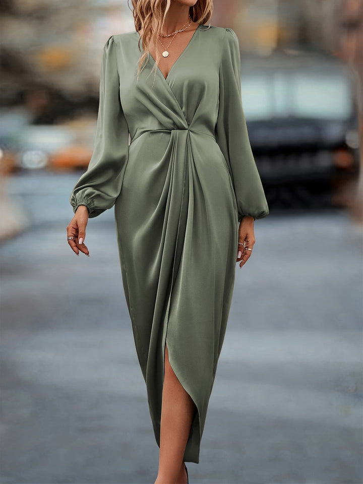 Karla | Elegante Abito a Portafoglio Midi – Femminile e Versatile 2