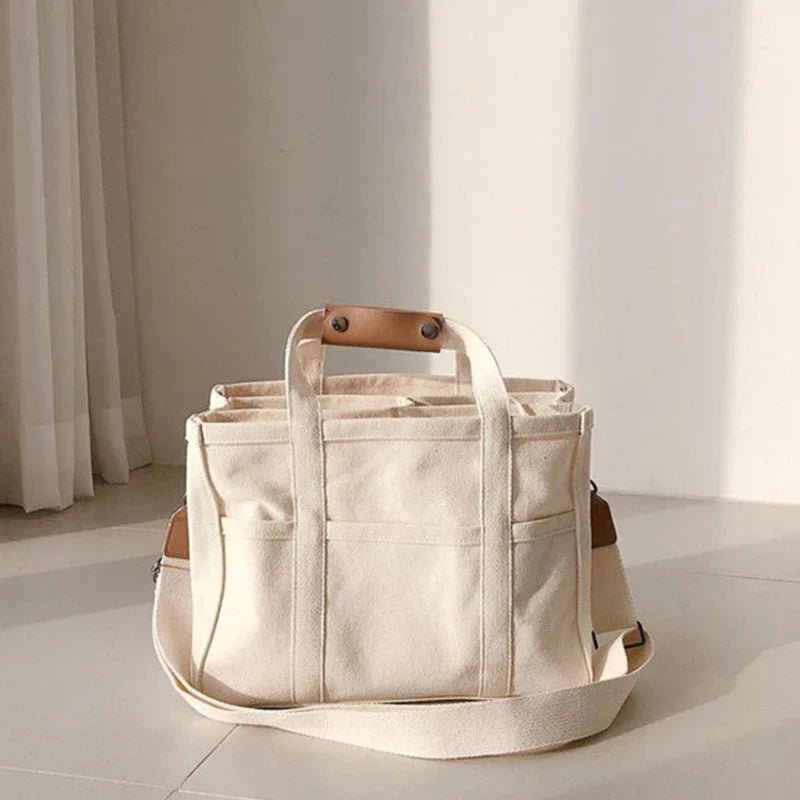 Karolin | Elegante borsa tote in tela con scomparti multipli 1