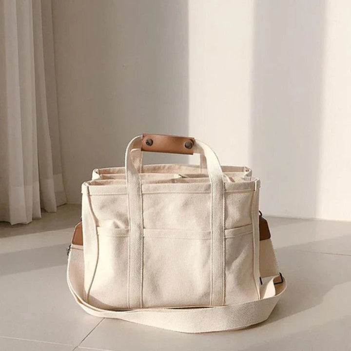 Karolin | Elegante borsa tote in tela con scomparti multipli 1