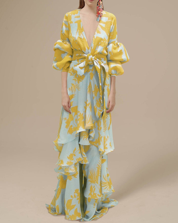 Katrina | Elegante Maxi Abito Donna Floreale per Cerimonia e Occasioni Speciali 0