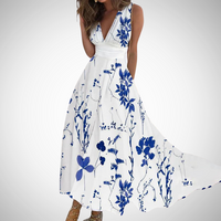 Bianca | Maxi Abito Floreale Elegante e Fluido