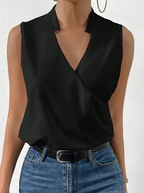 Katrina | Top Estivo Traspirante Scollo a V Ampio Casual Femminile 4