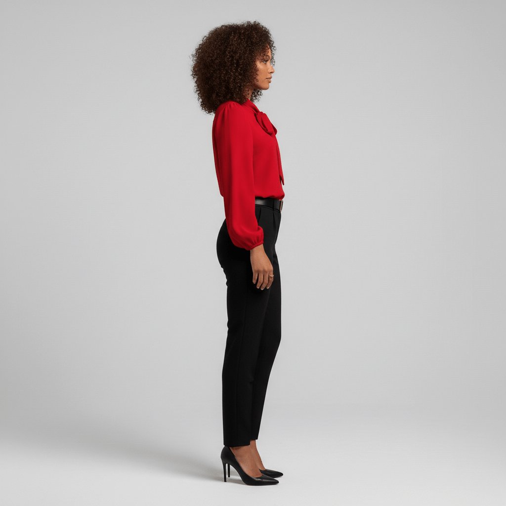 Kayleigh | Camicetta a maniche lunghe comoda ed elegante con fiocco 2