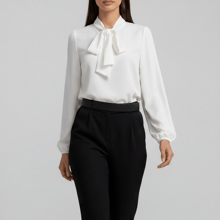 Kayleigh | Camicetta a maniche lunghe comoda ed elegante con fiocco 6