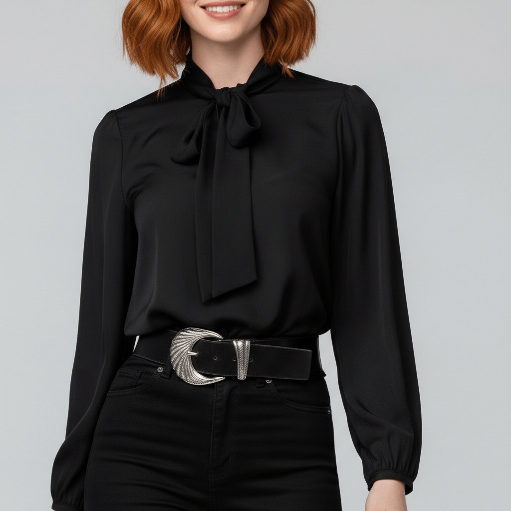 Kayleigh | Camicetta a maniche lunghe comoda ed elegante con fiocco 9
