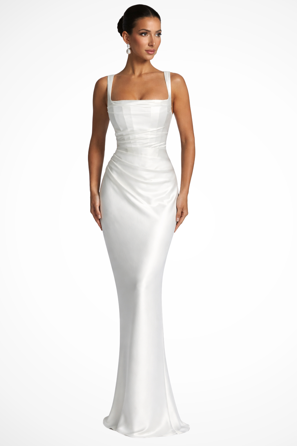 Kendra | Elegante Maxi Abito da Sera con Scollo Quadrato 3