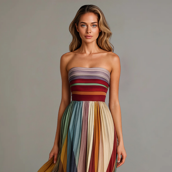 Kestrel | Elegante Abito Lungo Estivo Senza Spalline per un Look Raffinato 1