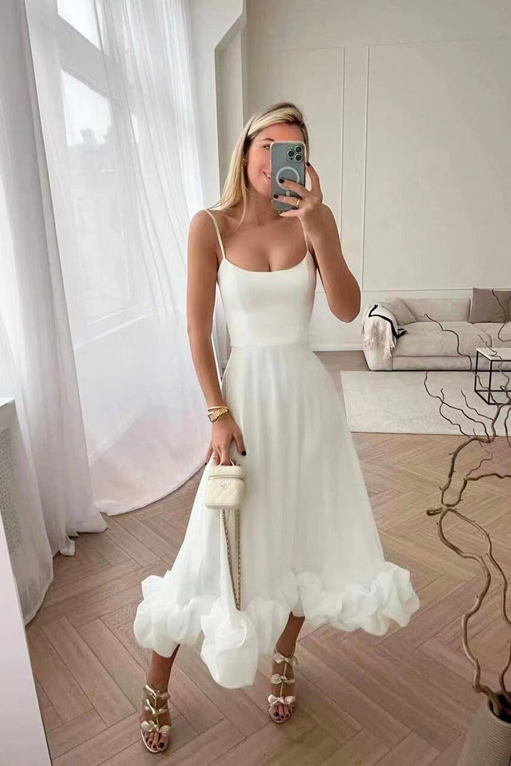 Kira | Abito da Sposa Elegante Comodo Stampa Fluida 4