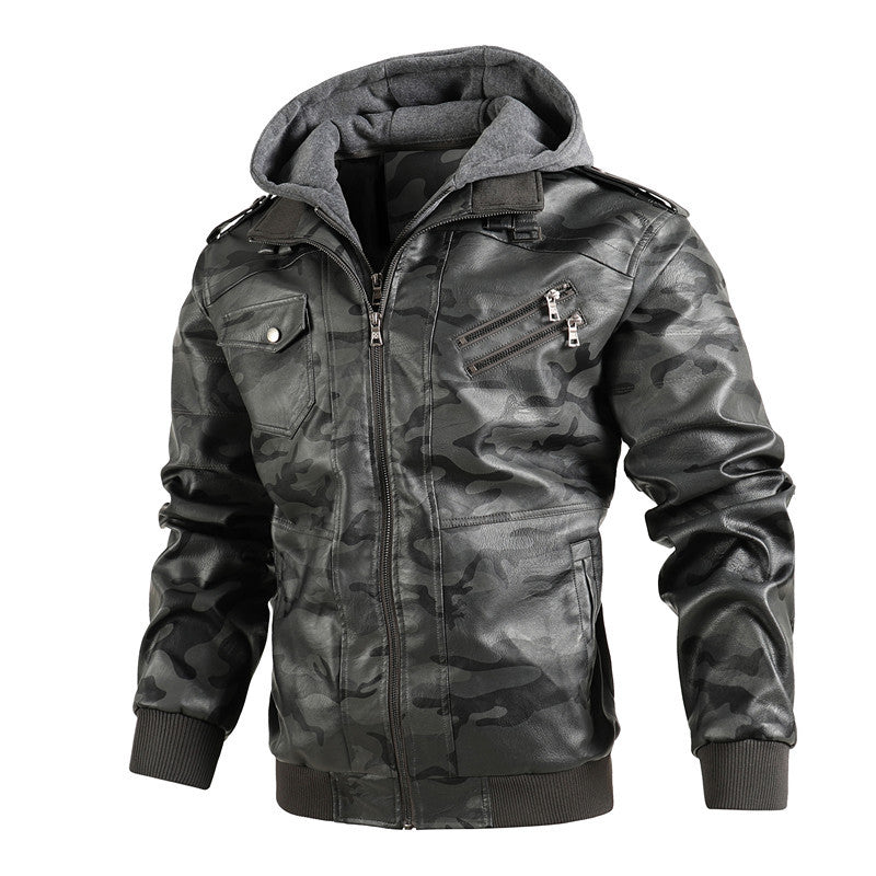 Kivits | Giacca Pelle Uomo – Elegante, Comoda &amp; Versatile con Cappuccio 5