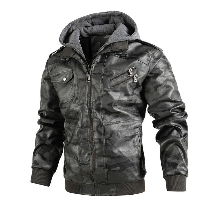 Kivits | Giacca Pelle Uomo – Elegante, Comoda &amp; Versatile con Cappuccio 5