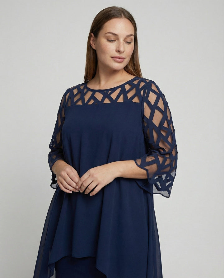 Klara | Elegante e Confortevole Abito Midi Taglie Forti 1