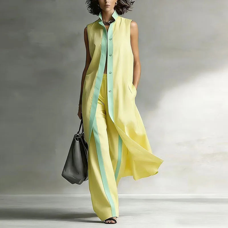 Klaudia | Elegante Completo Donna Due Pezzi Senza Maniche – Completi Eleganti Donna 4