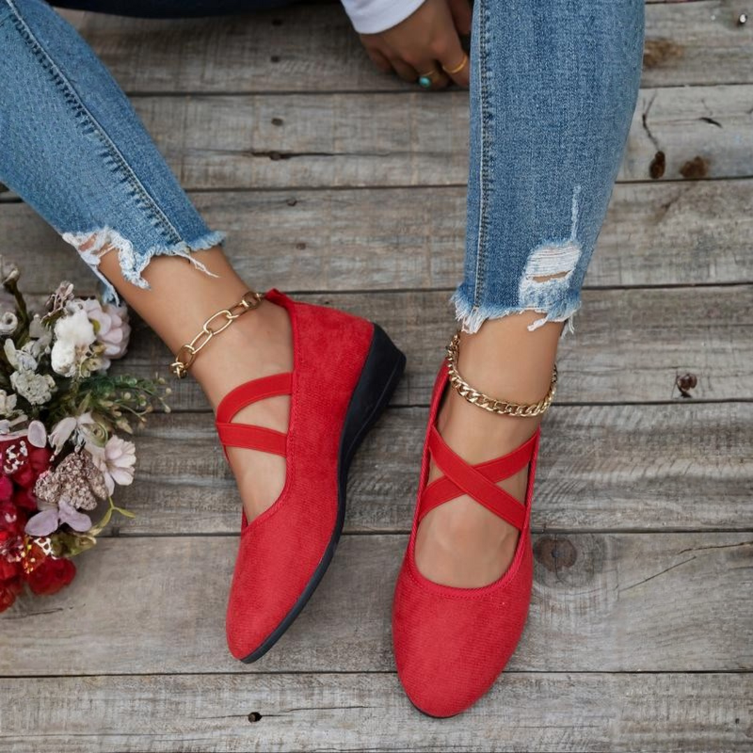 Klaudia | Eleganti Ballerine con Tacco Nere per Donna, Comode e Flessibili 4