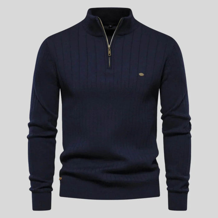 Klaus | Maglione con mezza zip, comfort premium per tutti i giorni 0