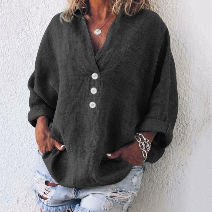 Kriselle | Elegante e Casual Blusa Oversize con Maniche Lunghe 2