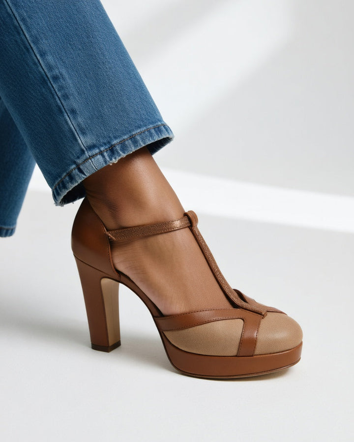 Kriselle | Eleganti e Comode Décolleté Nere con Tacco Largo per Donne 2