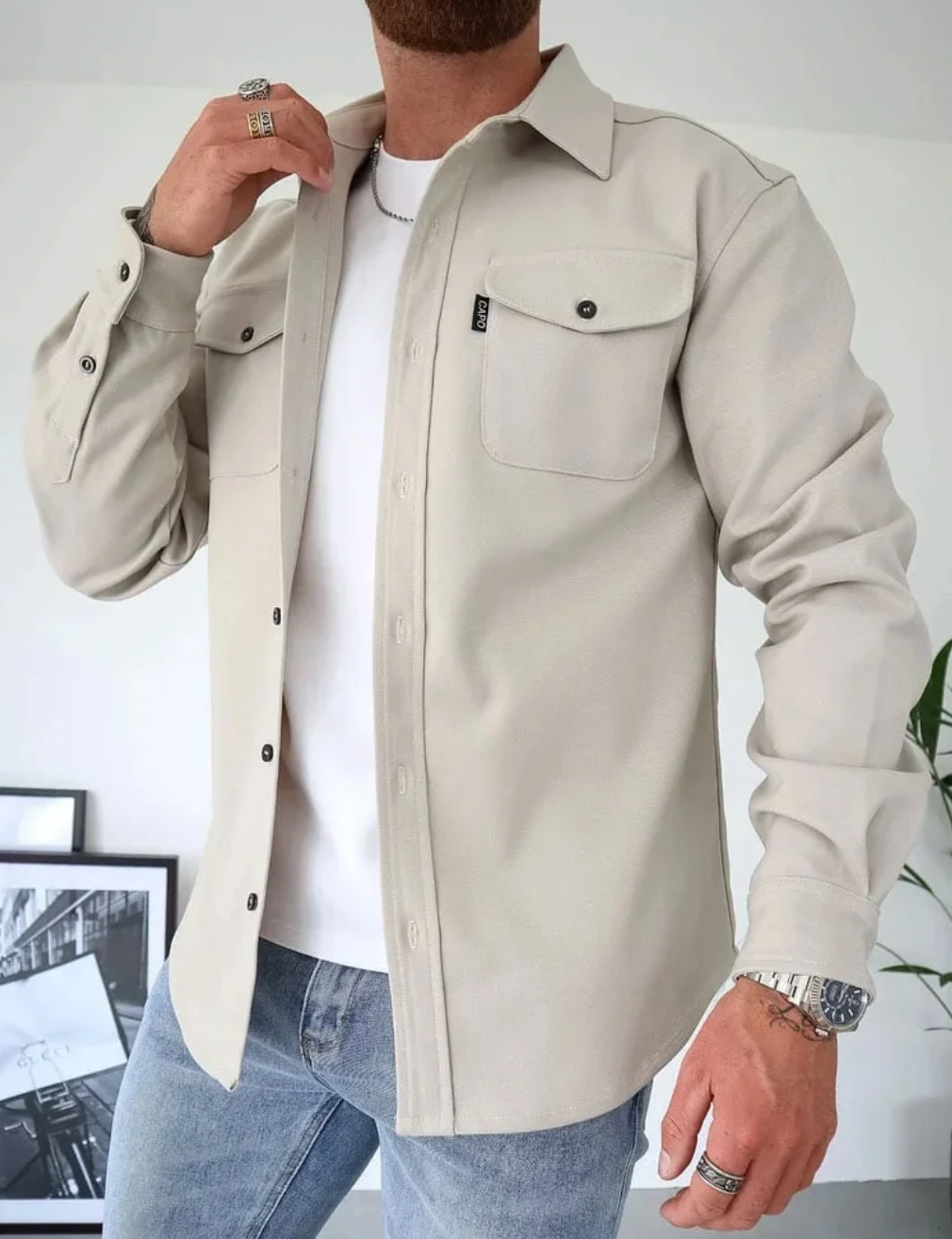 Lamar | Giacca Uomo – Elegante, Casual & Versatile in Tessuto Traspirante 4