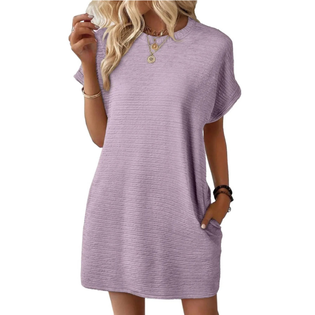 Lana | Elegante e Comodo Abito Donna T-shirt con Tasche Laterali 6