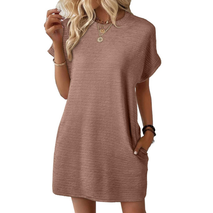 Lana | Elegante e Comodo Abito Donna T-shirt con Tasche Laterali 7