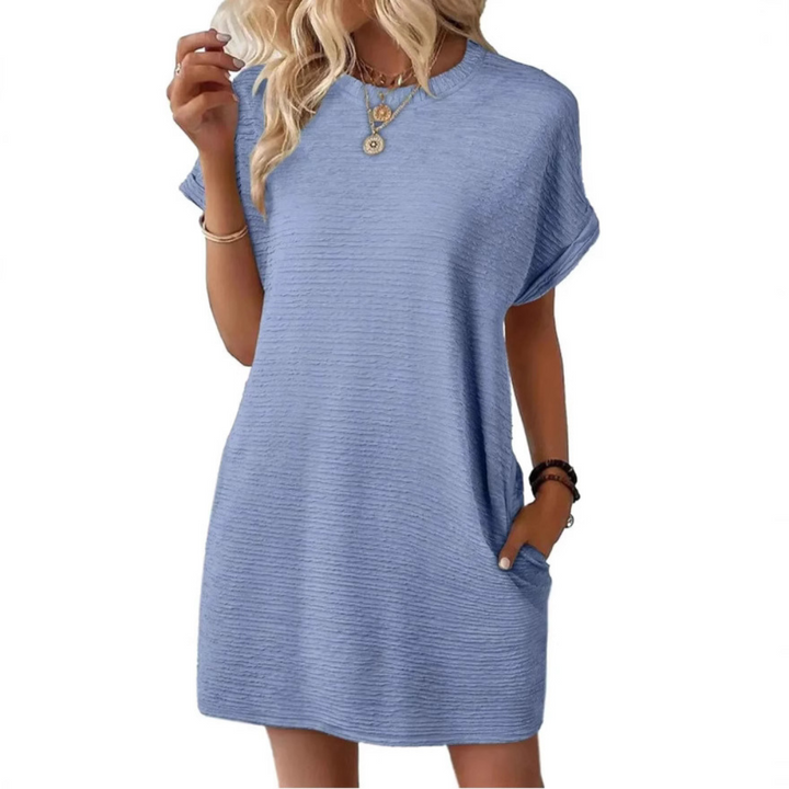 Lana | Elegante e Comodo Abito Donna T-shirt con Tasche Laterali 9
