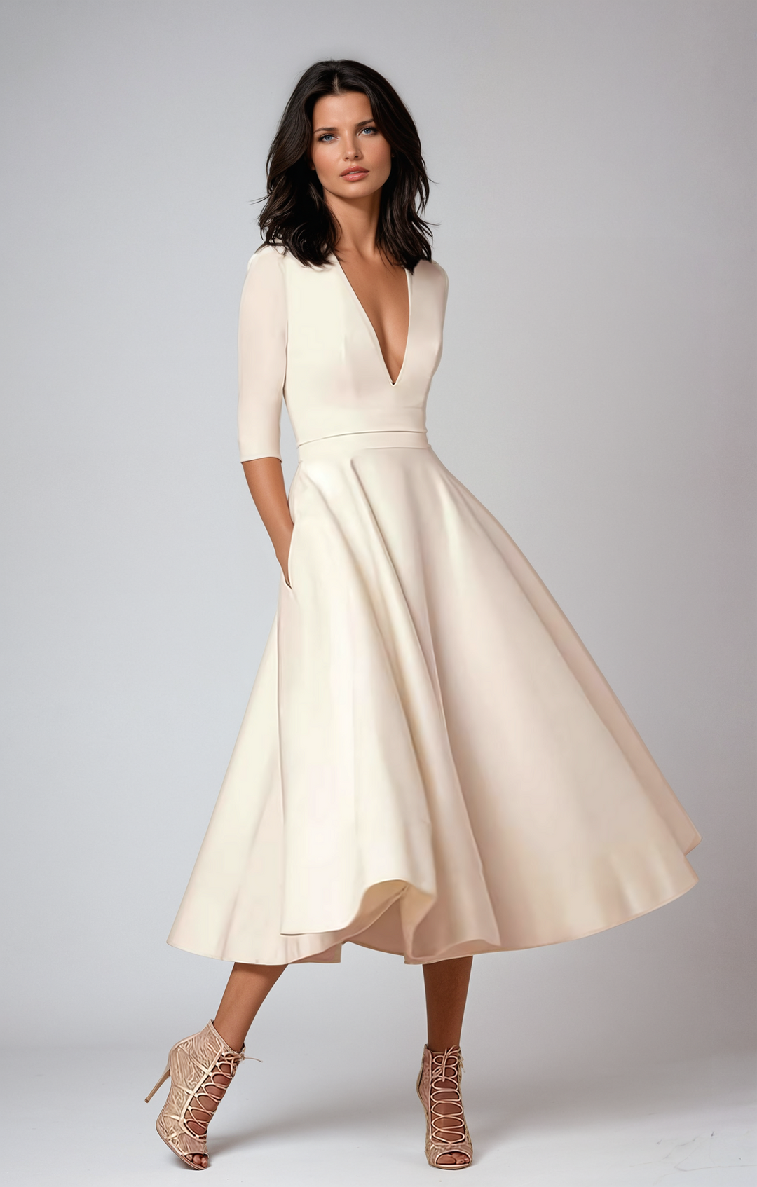 Lani | Abito midi elegante e d'ispirazione retrò 0