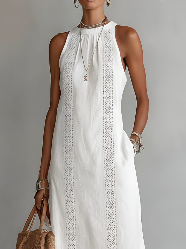 Lara | Elegante Abito Donna Midi in Lino – Traspirante e Confortevole 7