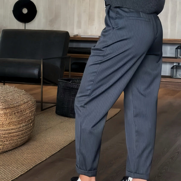 Lara | Eleganti e Comodi Pantaloni Donna con Vita Alta e Taglio Dritto 8