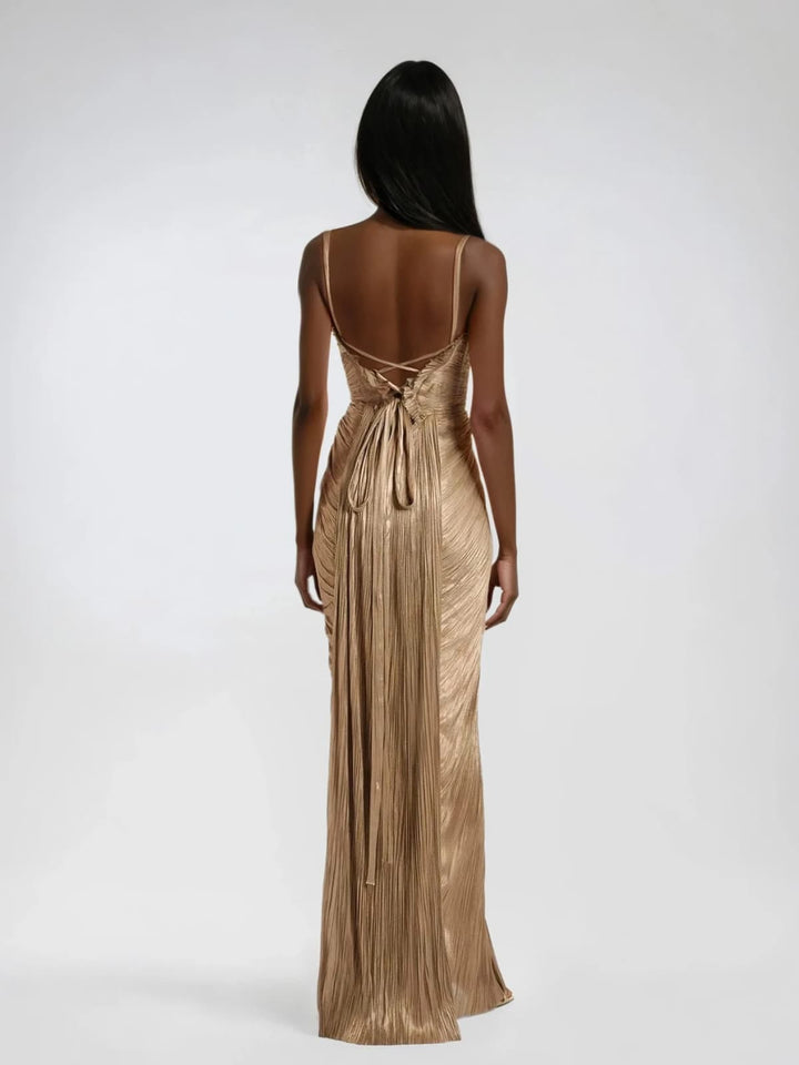 Lena | Abito Maxi Elegante Corsetto Fluido Estivo Aderente 1