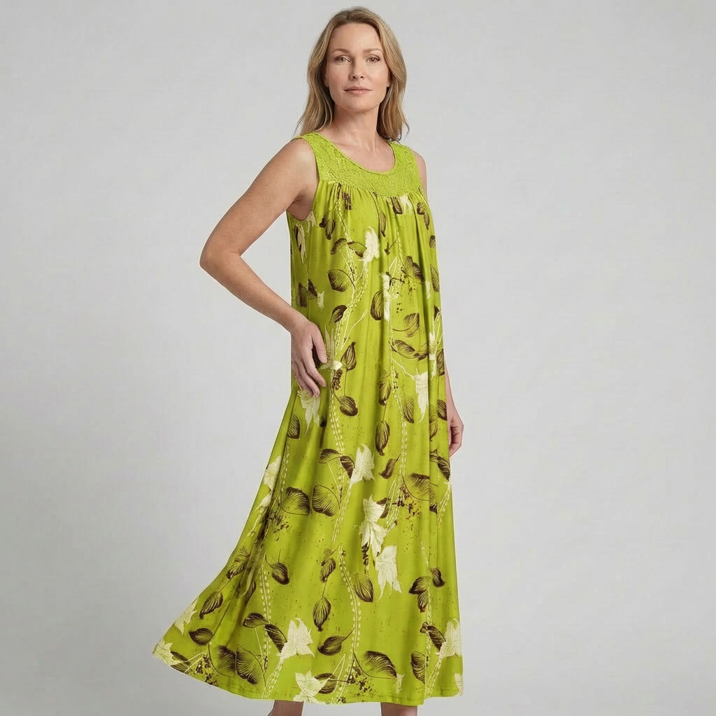 Lena | Elegante Maxi Abito Donna con Motivo Floreale per Cerimonia e Occasioni Speciali 2
