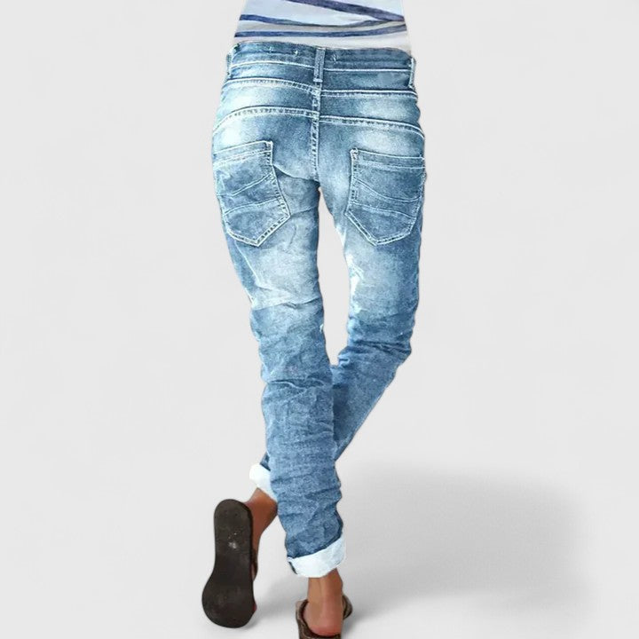 Leni | Jeans a Gamba Larga Vintage, Comodi e Stile Unico 1