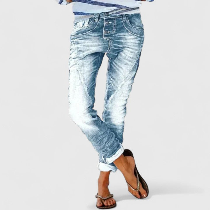 Leni | Jeans a Gamba Larga Vintage, Comodi e Stile Unico 2