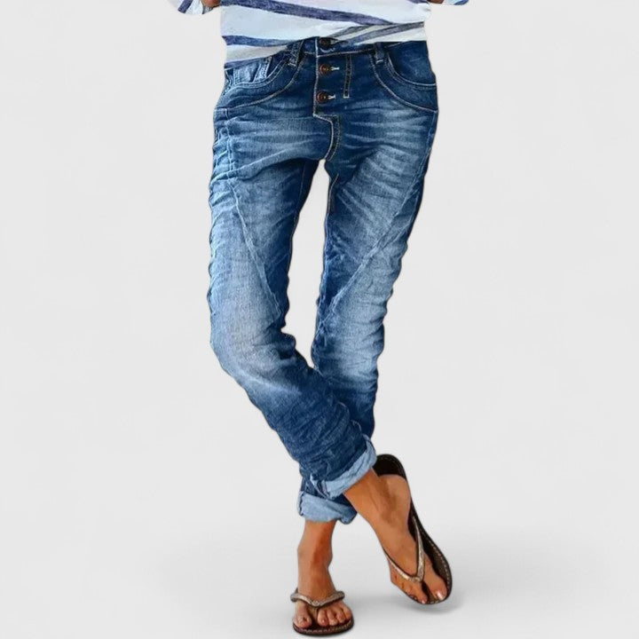 Leni | Jeans a Gamba Larga Vintage, Comodi e Stile Unico 3