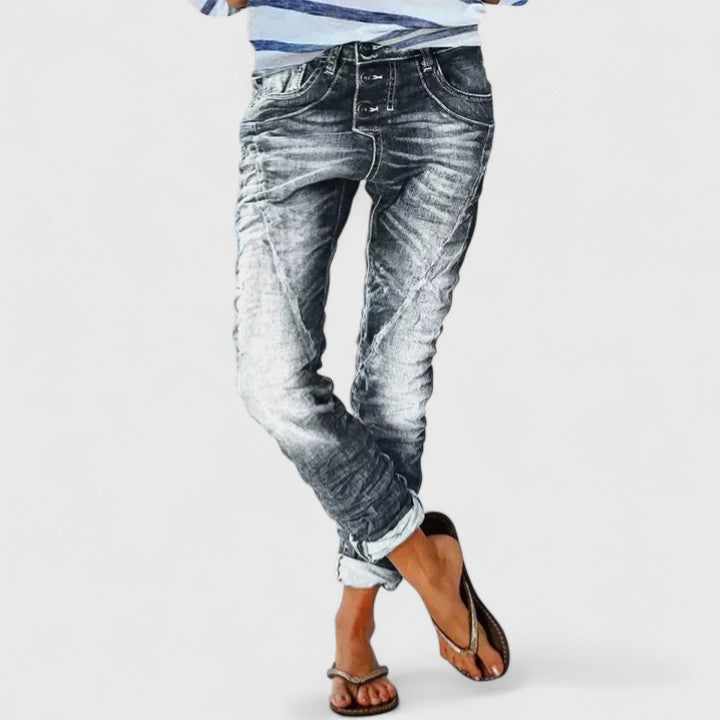 Leni | Jeans a Gamba Larga Vintage, Comodi e Stile Unico 4