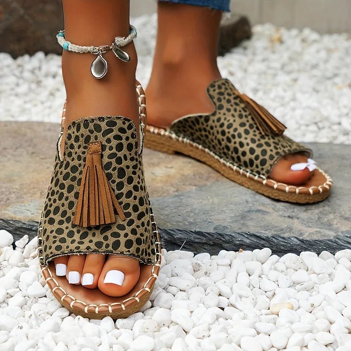 Leona | Eleganti e Comodi Sandali Donna Bassi con Dettagli Boho 3