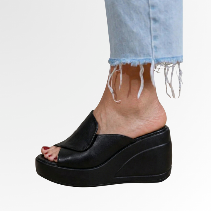 Lia | Eleganti e Comodi Sandali Donna Ortopedici con Zeppa 0