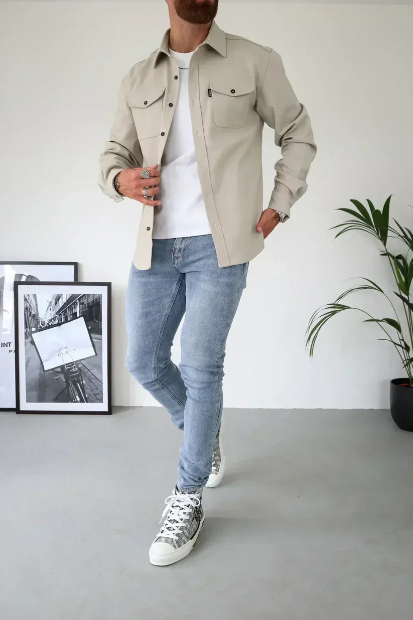 Liam | Casual And Comfortable Cotton Overshirt 12