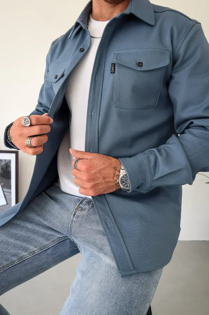 Liam | Casual And Comfortable Cotton Overshirt 9