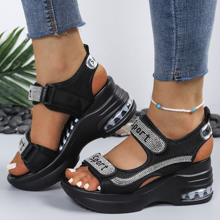 Lilly | Eleganti e Comodi Sandali Ortopedici Donna con Tacco a Zeppa 1