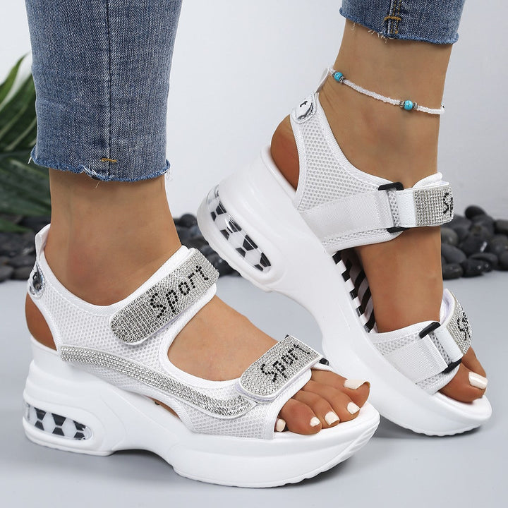 Lilly | Eleganti e Comodi Sandali Ortopedici Donna con Tacco a Zeppa 4