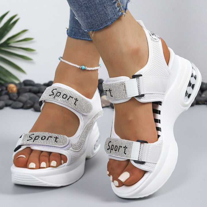 Lilly | Eleganti e Comodi Sandali Ortopedici Donna con Tacco a Zeppa 5