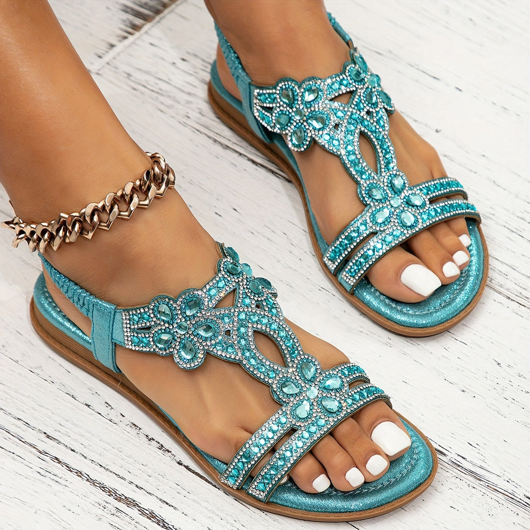 Lina | Eleganti e Comodi Sandali Donna Bassi Antiscivolo in Stile Boho 2