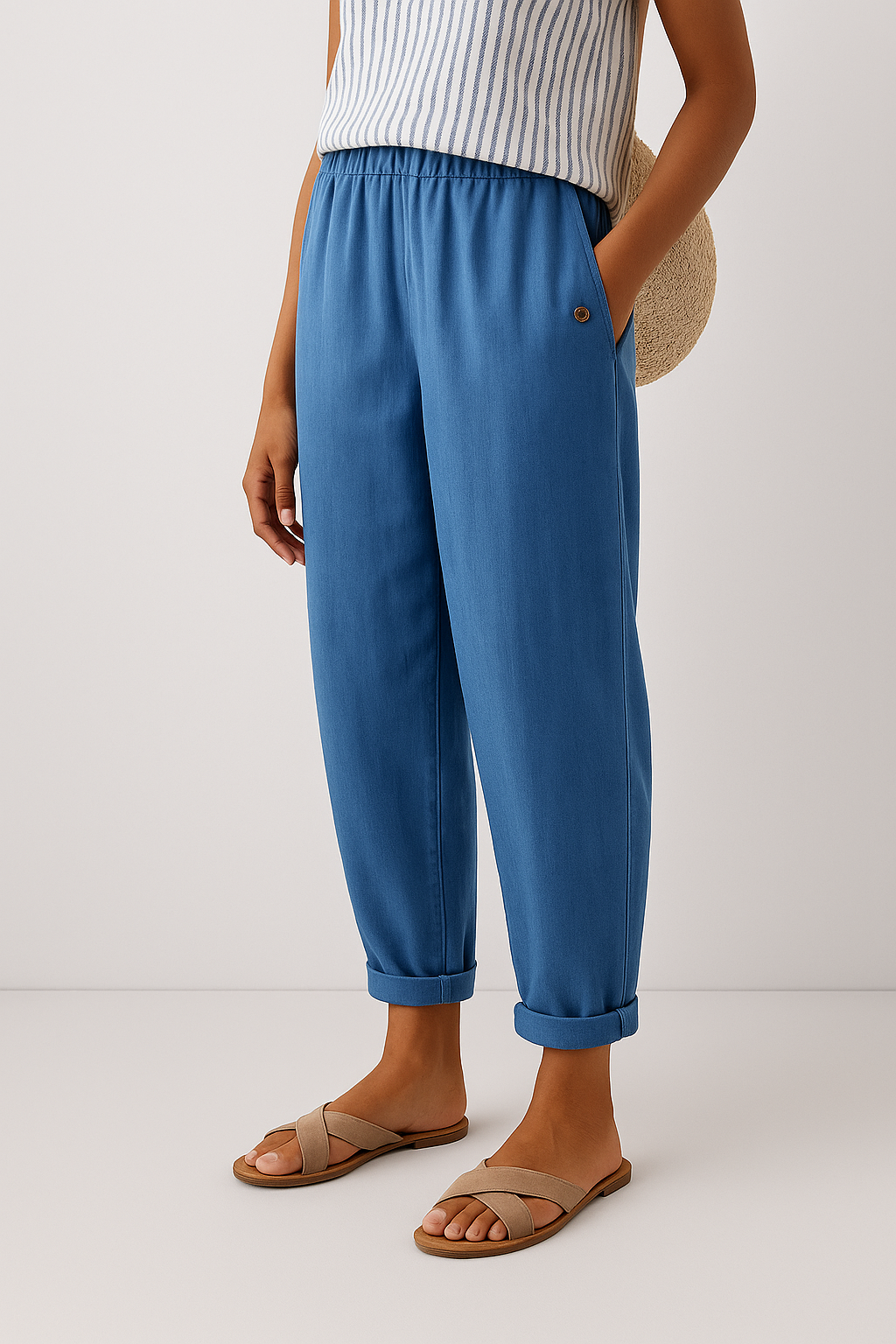 Lina | Eleganti e Traspiranti Pantaloni Donna con Tasche Laterali 2