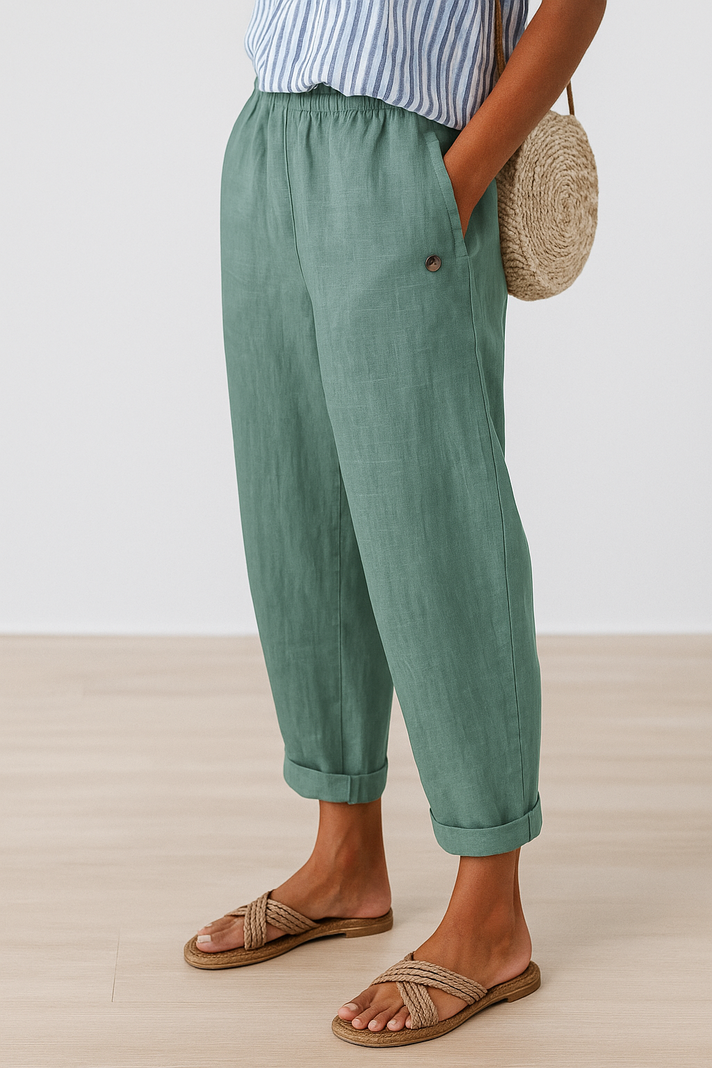 Lina | Eleganti e Traspiranti Pantaloni Donna con Tasche Laterali 3